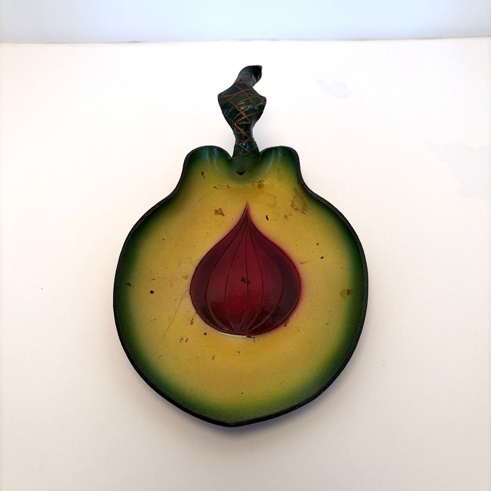 Original Creations in Leather Candles In The Rain Avocado Made in USA Trinket